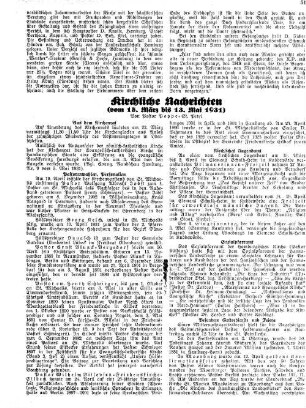 Kirchliche Nachrichten : vom 15. März bis 13. Mai 1931