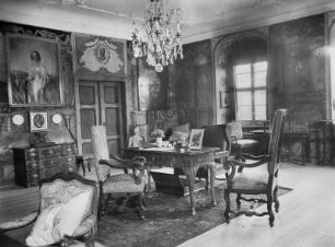 Burgk, Schloss : Burgk. Schloß. Eckzimmer im 3. Obergeschoss