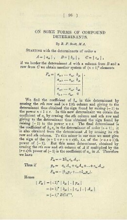On some forms of compound determinants.