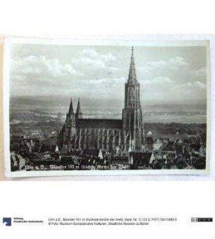 Ulm a.D., Münster 161 m (höchste Kirche der Welt)