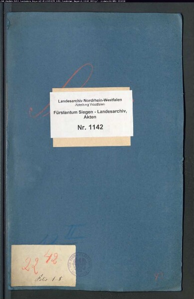 Korrespondenz zwischen den Bürgermeistern und dem Rat der Stadt Siegen und Graf Johann VI. zu Nassau-Dillenburg wegen des an Pfalzgraf Johann Casimir zu Pfalz-Simmern geschickten Geschützes, wegen des Klosters und wegen der Schule zu Siegen