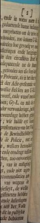 Aenspraeke Van Wegens eenige actuele, ende oude Gediende van den Lande van den Vryen, tot de Eerweerde, Edele ende Weerde Notabele ende groote Gelande, de Eerzaeme ende Discrete Baillieus der Appendante- ende Contribuante-Wetten, mitsgaeders de goede ende Agtbaere Hoofdmans van den Platten Lande van den Vryen, gezaementlyk uytmaekende het Gemeente van den zelven Lande