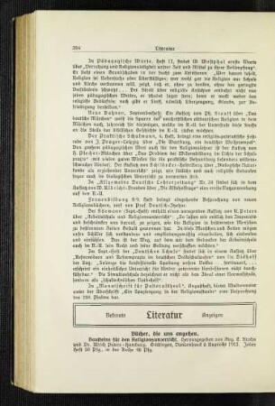 Bücher, die uns angehen