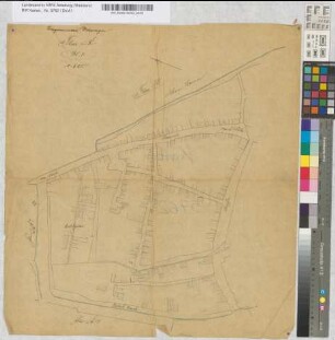 Bürgermeisterei Worringen. Flur A. Bl. 1. Aus: Deichschau Riehl-Worringen