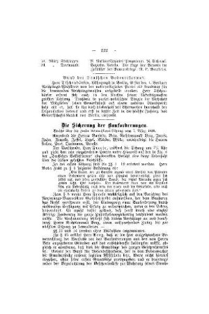 Die Sicherung der Bauforderungen