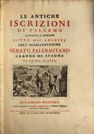 Le antiche Iscrizioni di Palermo