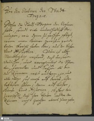 Von den Nahmen der Stadt Torgaw.