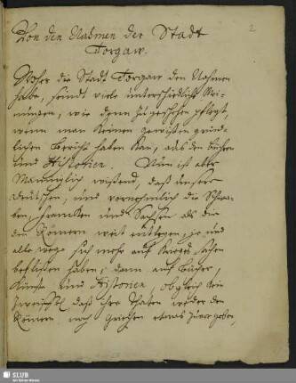 Von den Nahmen der Stadt Torgaw.