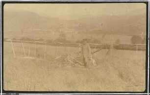Erster Weltkrieg - "Aus den Stellungskriegen in den Vogesen". Französisches Flugzeug