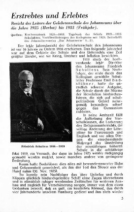 Erstrebtes und Erlebtes