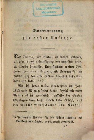 Müllner's Dramatische Werke, 7. Der Wahn [u.a.]