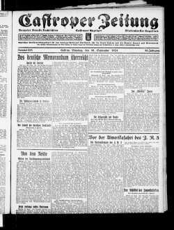 Castroper Zeitung : Rauxeler Neueste Nachrichten : Castroper Anzeiger : Bladenhorster Tageblatt : amtliches Veröffentlichungsblatt für den Landgerichtsbezirk Dortmund, für die Stadt Castrop und die Aemter Rauxel und Bladenhorst