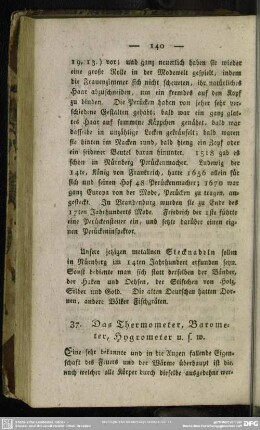 37. Das Thermometer, Barometer, Hygrometer u.s.w.