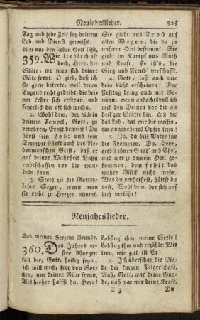 Neujahrslieder.