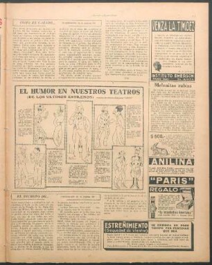 El humor en nuestros teatros [Bromas] : (de los últimos extrenos)
