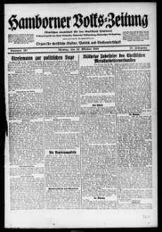 Hamborner Volks-Zeitung. 1911-1929