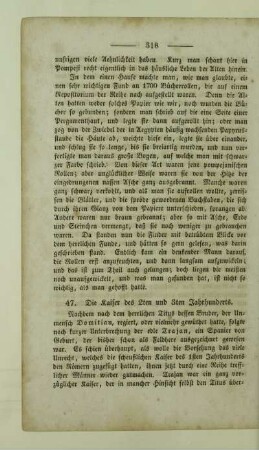 47. Die Kaiser des 2ten und 3ten Jahrhunderts