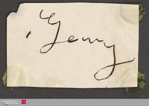 Ms 85-18 - Brief von König Hannover Georg V. an unbekannt