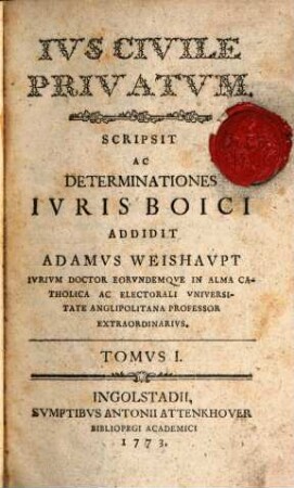Ius Civile Privatum, 1