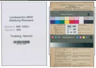 Entnazifizierung Heinrich Trusberg , geb. 16.09.1887 (Drehermeister)