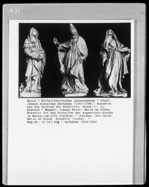 Trauernde Maria und ein Bischof