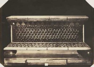 Schmuckkasten von musivischer Arbeit aus verschiedenfarbigem Elfenbein und Holz, florentinische Arbeit, 15. Jahrhundert