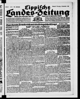 Lippische Landes-Zeitung : ältestes und weitverbreitetes Blatt des Landes und der angrenzenden Bezirke