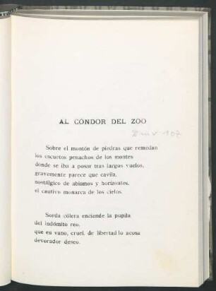 Al cóndor del zoo