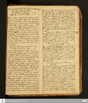 Auszug eines Briefs von August Hermann Francke an Christoph Hohenhausen.