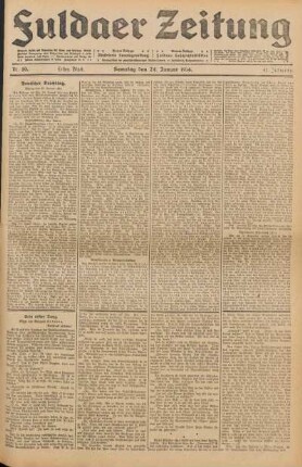Ausgabe vom Samstag, den 24. Januar 1914.