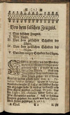 Von dem falschen Zeugnis.
