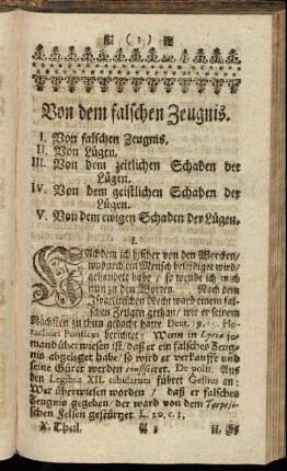 Von dem falschen Zeugnis.