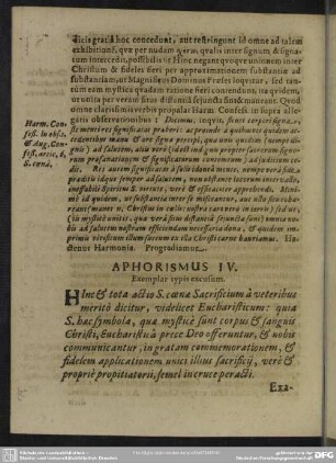 Aphorismus IV.