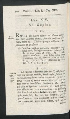 Cap. XIV. De Rapina