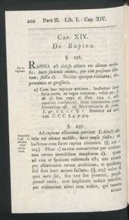 Cap. XIV. De Rapina