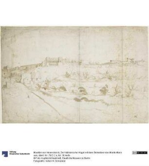 Der Vatikanische Hügel mit dem Belvedere vom Monte Mario aus