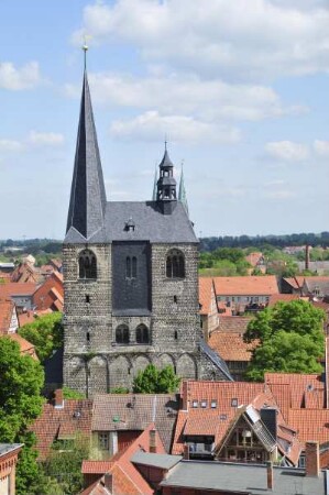 Quedlinburg - Marktkirche : Stadtübersicht vom Lindenbeinturm, aufgenommen in Quedlinburg am 3. Mai 2014. Foto Uwe Gerig