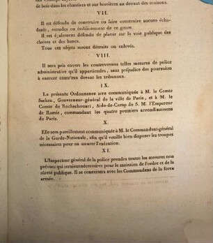 Ordonnance de la Préfecture de Police, Concernant des mesures d'ordre à observer demain vendredi, à l'occasion d'une Cérémonie Militaire, pour la Réception de S. M. l'Empereur d'Autriche, Paris le 14 avril 1814