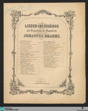 2: Der Ueberläufer : aus des Knaben Wunderhorn