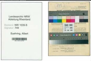 Entnazifizierung Albert Suehring , geb. 08.10.1900 (Amtsgerichtsrat)