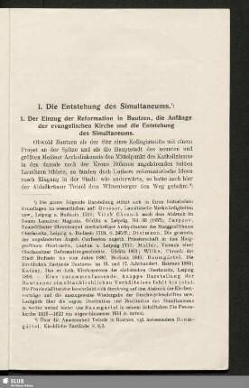 I. Die Entstehung des Simultaneums
