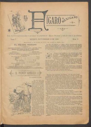 1896,1,1: tomo 1, núm. 1 (noviembre 15 de 1896)