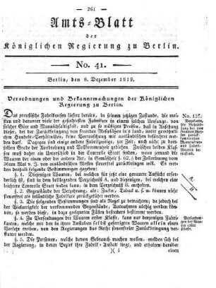 No. 41, 8. Dezember 1819