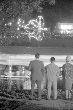 Lichterfest im Stadtgarten anläßlich der Bundesgartenschau.