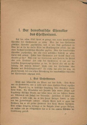 1. Das Urchristentum