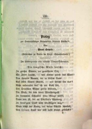Sammlung der vorzüglichsten Dichtungen, Prologe, Vorträge und Sprüche zur Schiller-Feier 1859, 3