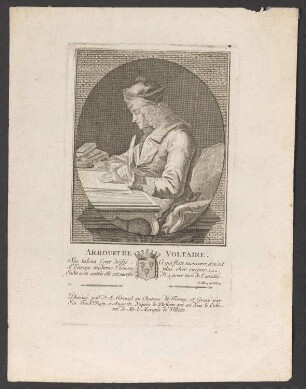 Porträt Voltaire (eig. François-Marie Arouet) (1694-1778)