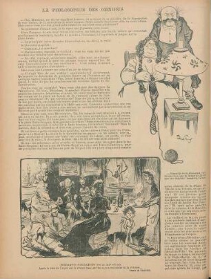 La philosophie des omnibus; Intérieur pourgeois (fin du XIX. siècle)