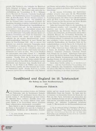 4/5: Deutschland und England im 18. Jahrhundert, [1] : ein Beitrag zu ihren Kunstbeziehungen