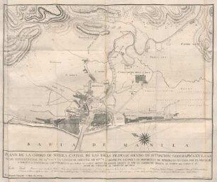 Plano de la ciudad de Manila capital de las Yslas Filipinas ...